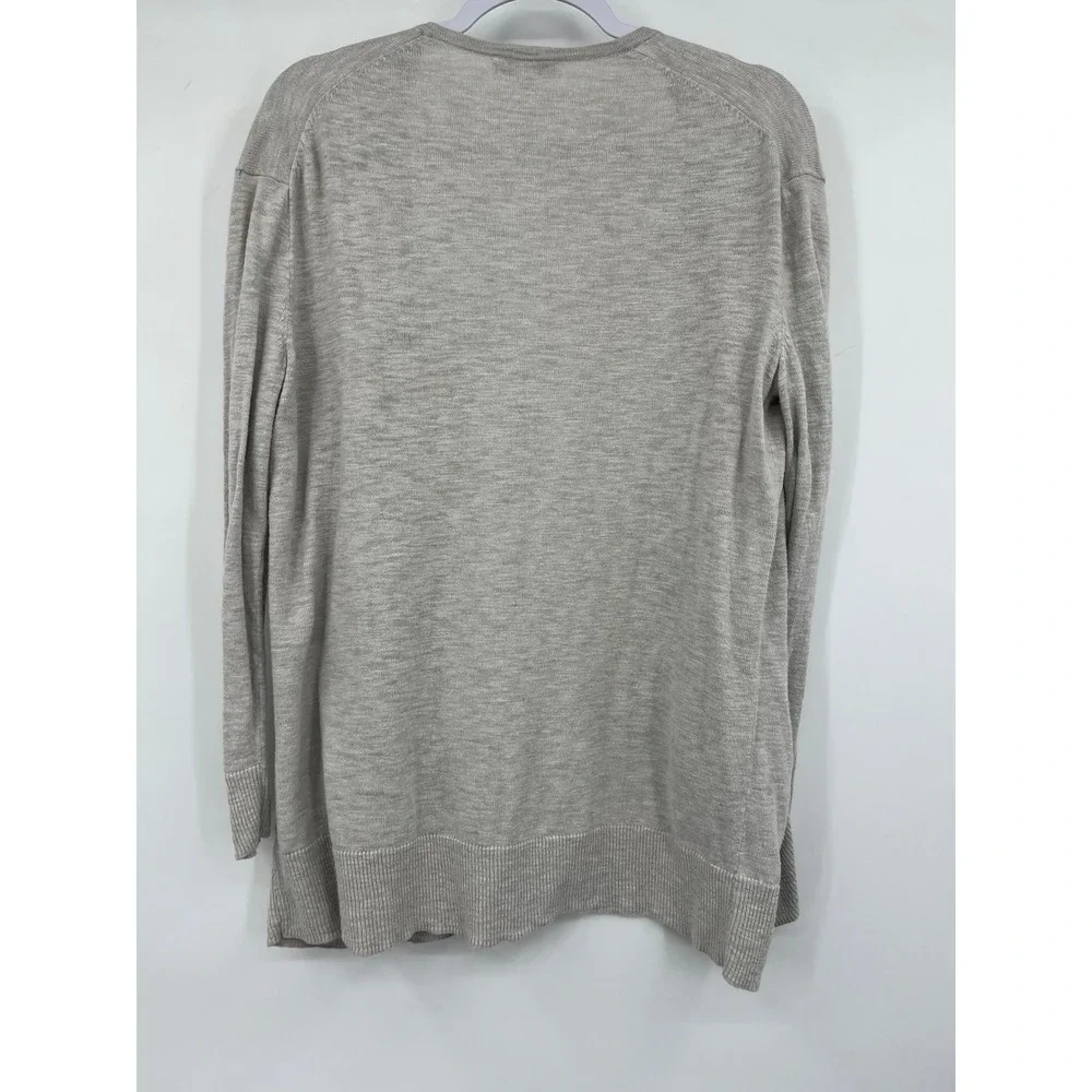 Madewell Womens XS Heather‎ Gray Cotton Blend Open Front Pocket Cardigan Sweater